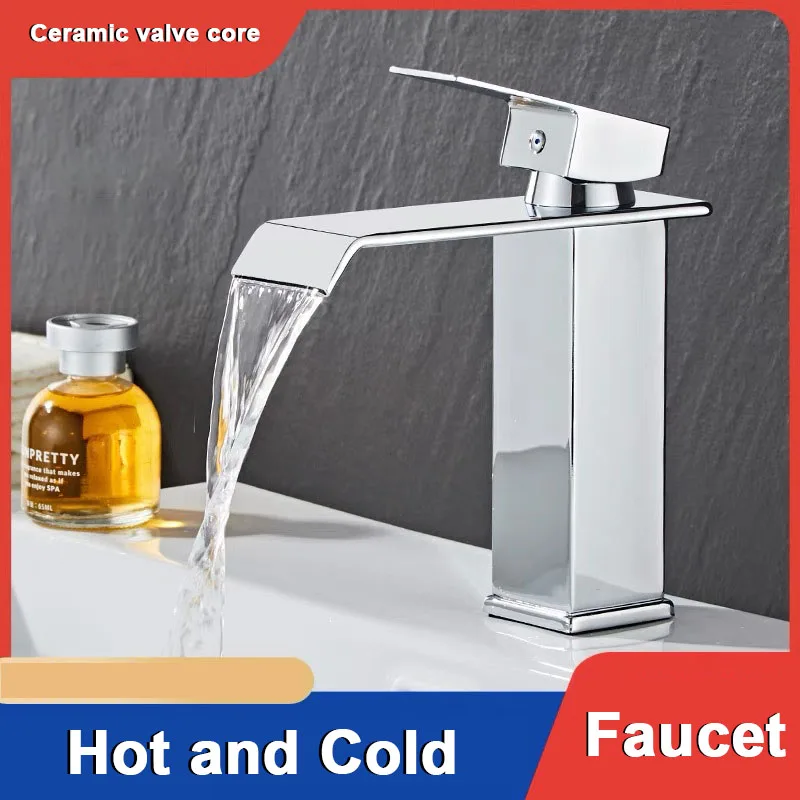 Countertop Faucet Black Gold Platinum Basin Washbasin Mixer Tap Bathroom Cabinet Bathroom Faucet Square