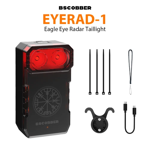 BSCOBBER EyeRad-1 luz trasera de Radar de bicicleta luz trasera inteligente bicicleta ANT +/BLE inalámbrico impermeable LED lámpara recargable de ciclismo