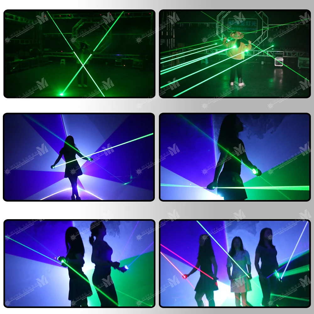 Spada laser R/G/B a doppia testa Spada laser laser portatile per DJ Laser Man Show