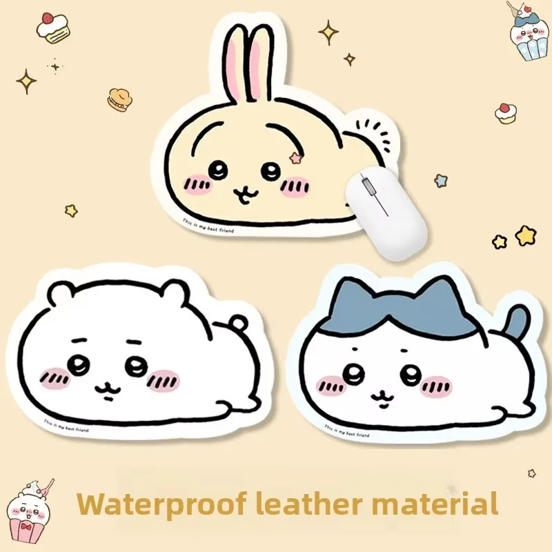 Cutejiyi Wasserdichtes und schmutzabweisendes Mauspad, niedliche Schreibtischunterlage für Frauen, kleine Größe, Chii Usagi Hachiwera