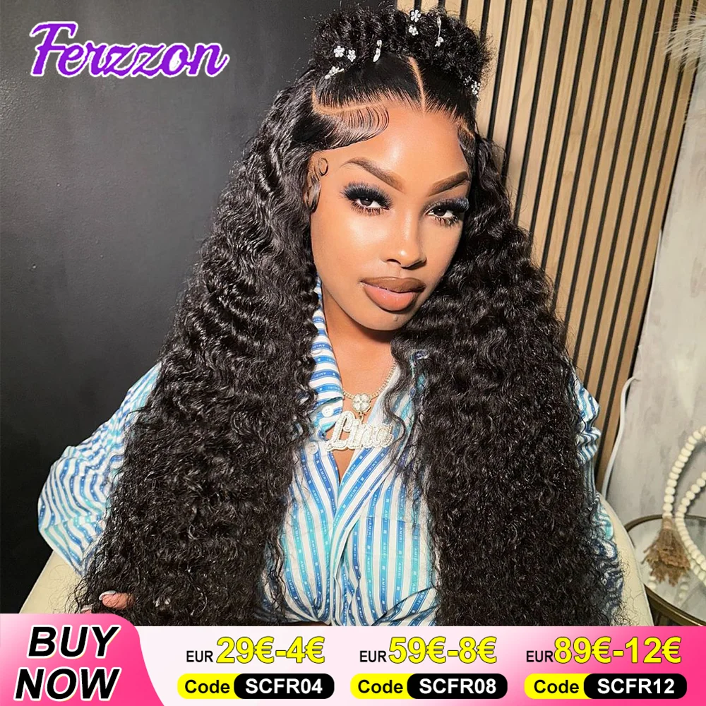 Deep Wave Lace Front Human Hair Wigs High Density 200% 3 Days Delivery 13x4 13x6 4x4 Pre Plucked Transparent Lace Frontal Wigs