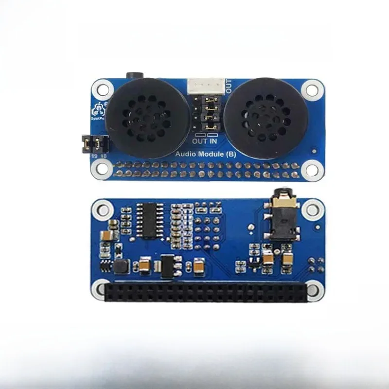 Moduł audio (B) Moduł głośnika dla Raspberry Pi zero/3B/4B Wzmocnienie dźwięku GPIO Karta dźwiękowa PWM Karta rozszerzeń — zdjęcie produktu 7