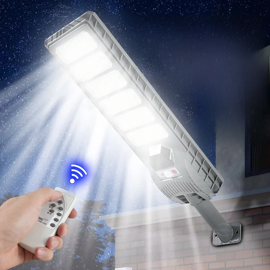 2024 plus récent 600W LED lumières solaires extérieures capteur de mouvement mur lampe solaire externe étanche lumière du soleil puissance rue jardin lumière