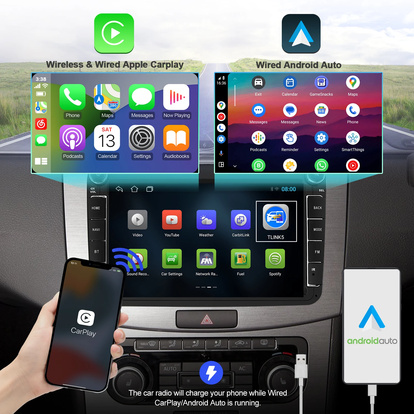 8"Android12 Car Rad… - image