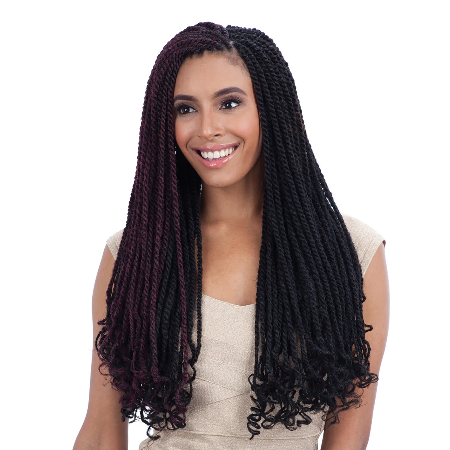 

FreeTress Equal Synthetic Hair Braids (Havana Twist) Cuban Twist Braid 24"