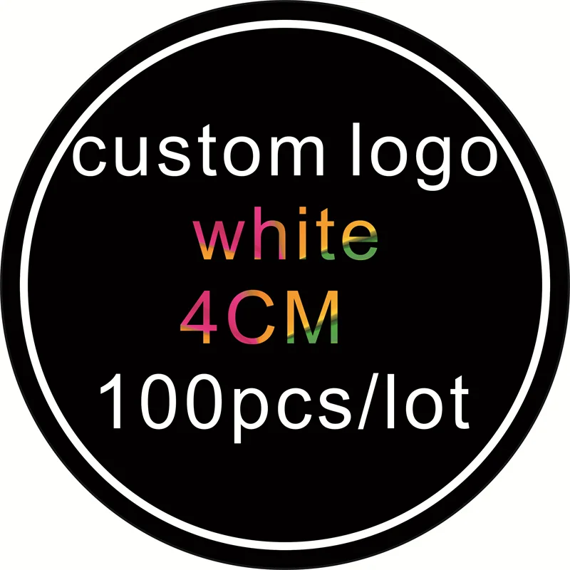 35 buah 4*4 cm stiker & label bulat kustom, pencetakan stiker bulat kustom, Stiker PVC tahan air pada lembar, label putih