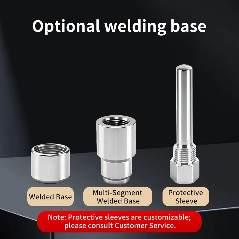 Industrial Bimetal Dial Thermometer Temperature Gauge -40~150℃ Back/Bottom Entry SS304 Stem 1/2