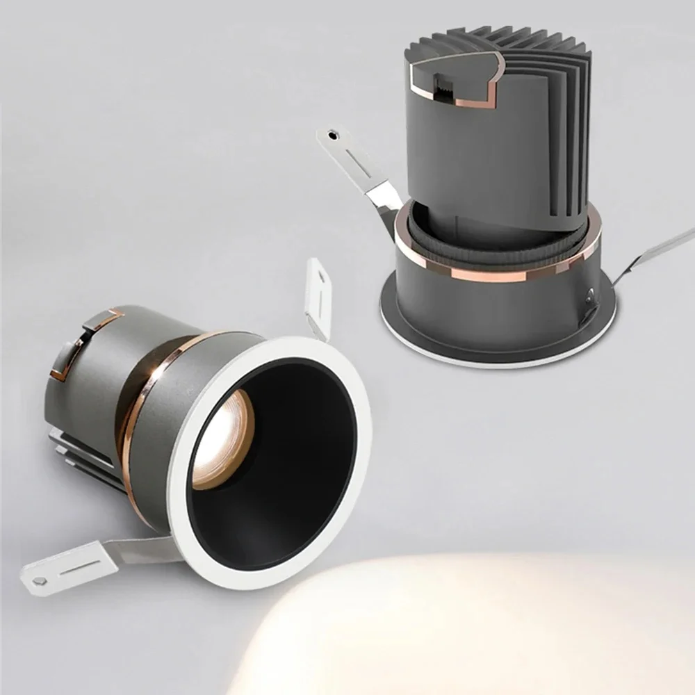 Spot Lumineux LED Encastrable pour le Plafond, Éclairage d'Nikà Intensité Réglable, Idéal pour un Hôtel ou un Salon, AC 110/220V