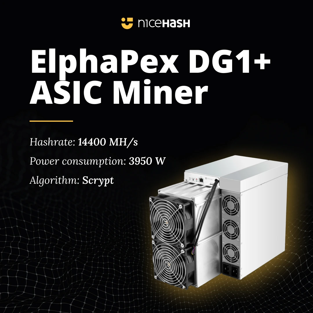 

Лучшее предложение BR Elphapex DG1 + 3950 GH/S W Майнинг крипровалют Litecoin Dogecoin Asic