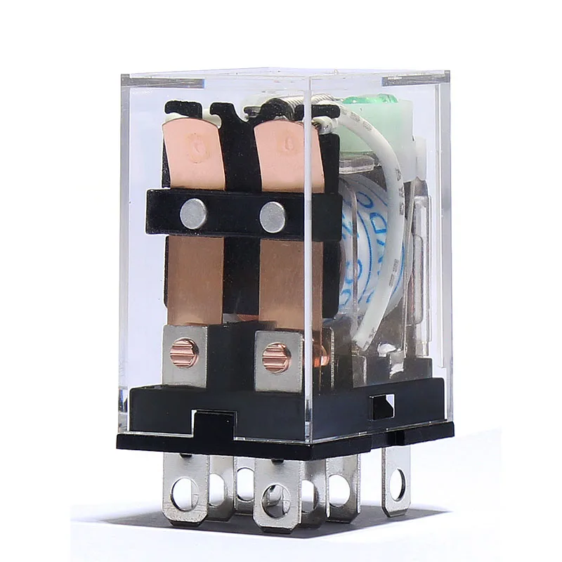 ZJSHUYI HH53P 11-Pin Intermediate Relay Electromagnetic AC Switch 220V/380V DC 24V/12V Small Size for Electronics Market