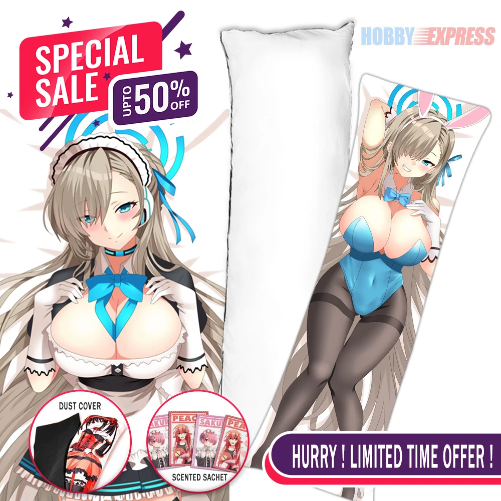 Hobby Express Anime Dakimakura Japanese Otaku Waifu Life Size Doublesided Hugging Body Pillow Cover Ichinose Asuna 211243