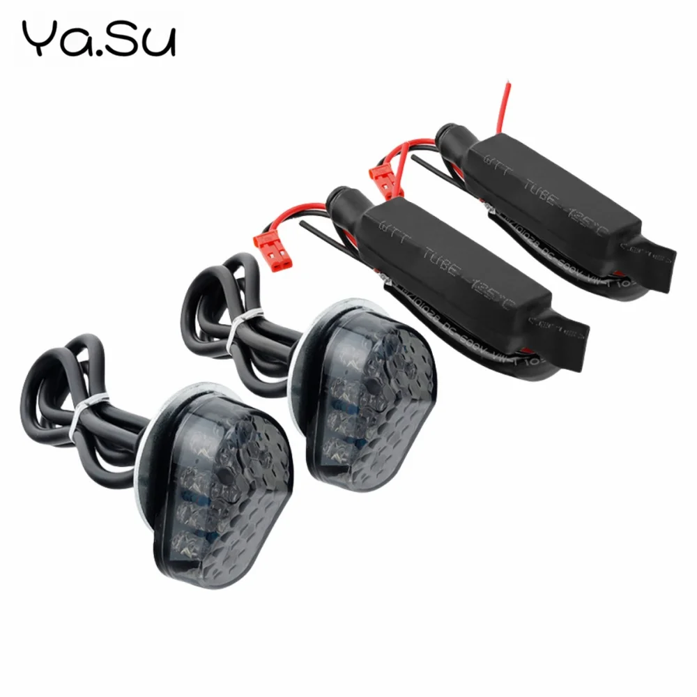 Motorcycle Turn Signal Indicator LED Light with Resistor Converter for Yamaha YZF R1 R6 R7 R1M