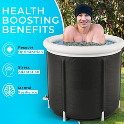 Inflatable Ice Bath Tub for Recovery Portable Foldable Cold Plunge Tub for Outdoor Indoor for Adults Cold Water Therapy Bath SPA