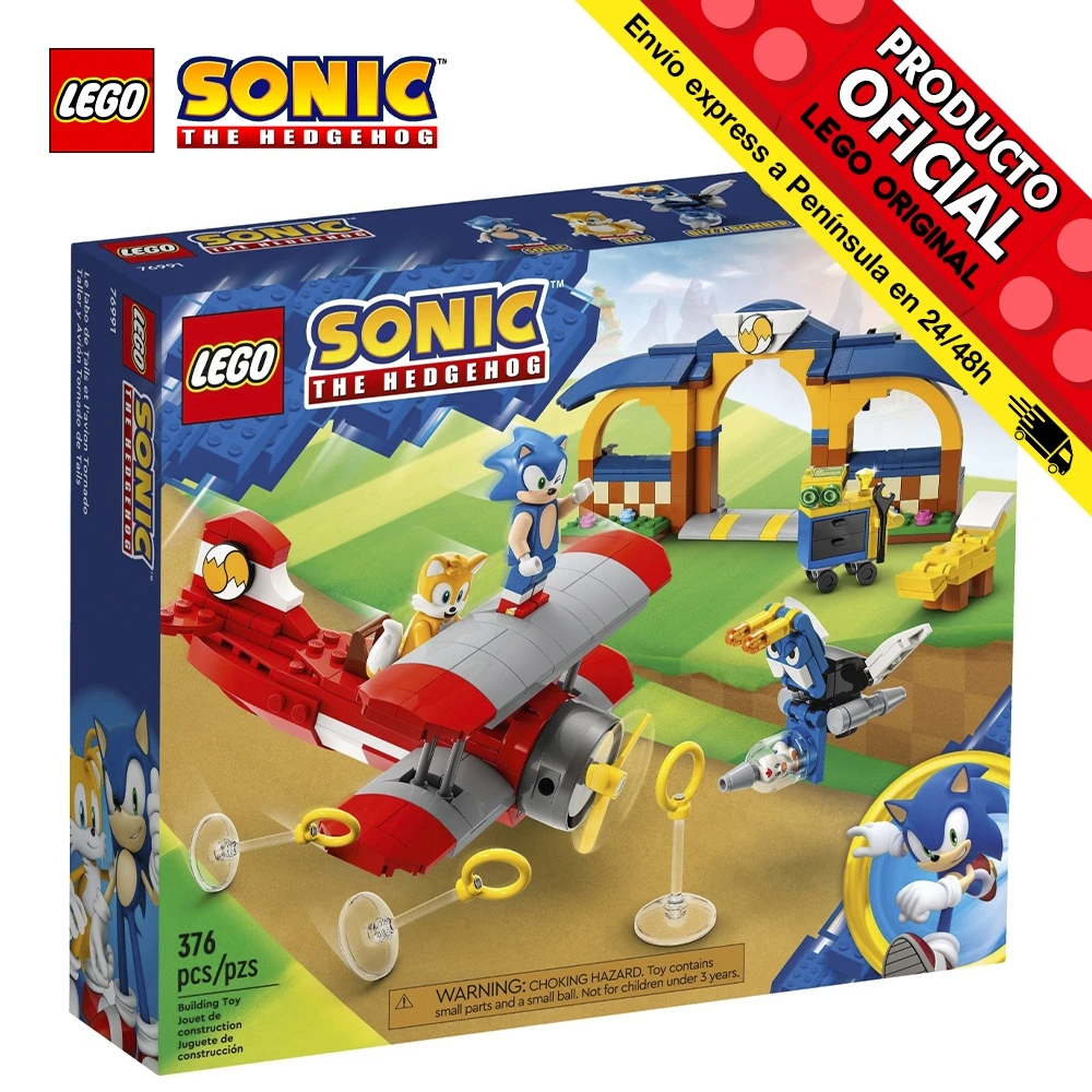 Lego Sonic-Workshop and Airplane Tails' Tornado, 76991, Toys, Boys, Girls, Blocks, Parts, original, Store, Official License, New, bricks, bricks, bricks, Gift, Man, female Adult