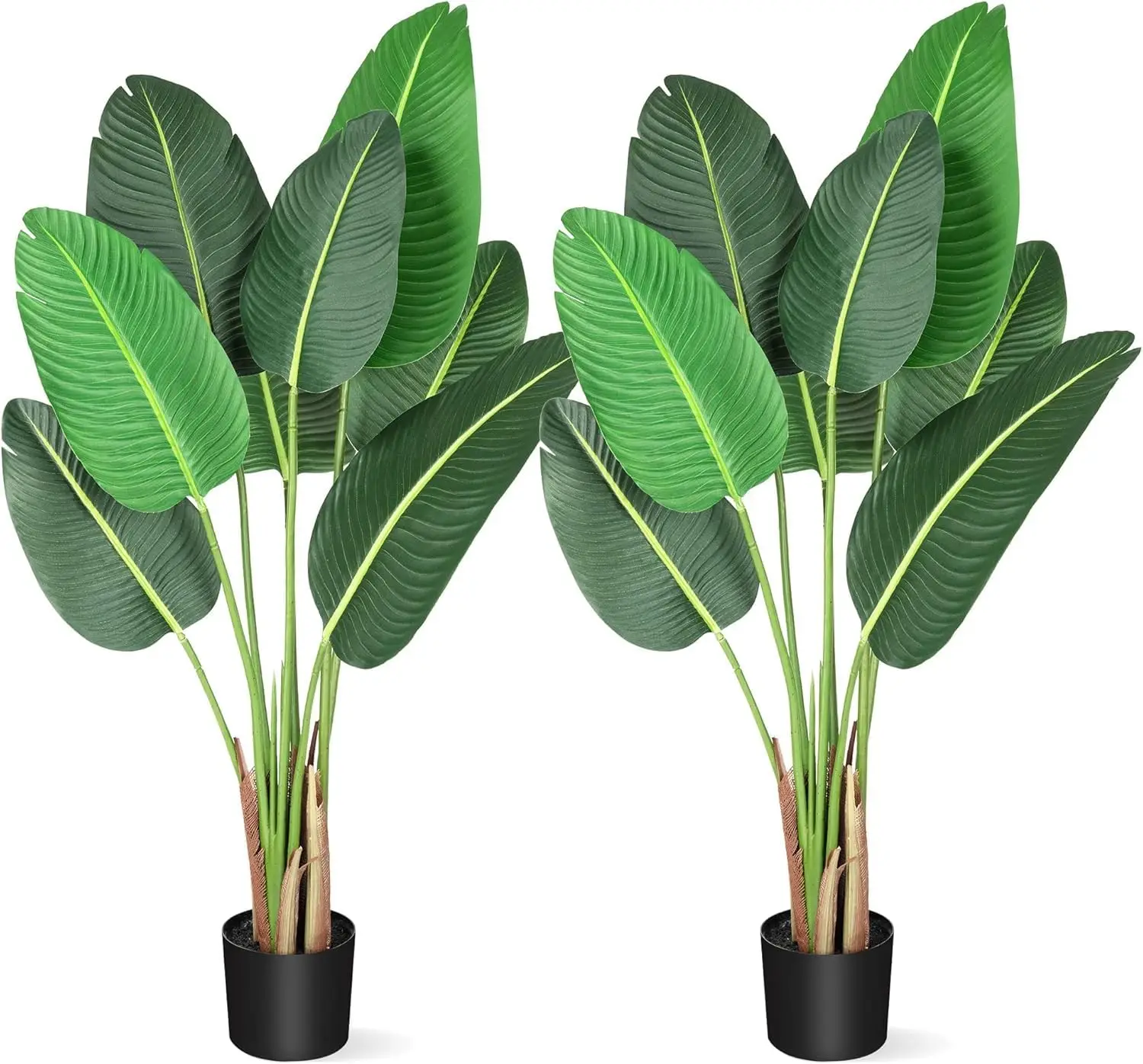 Künstliche Canna-Lilie im Topf, 120/150/180 cm, große künstliche Pflanze mit 13 Blättern, für die Dekoration von Zuhause oder Bü