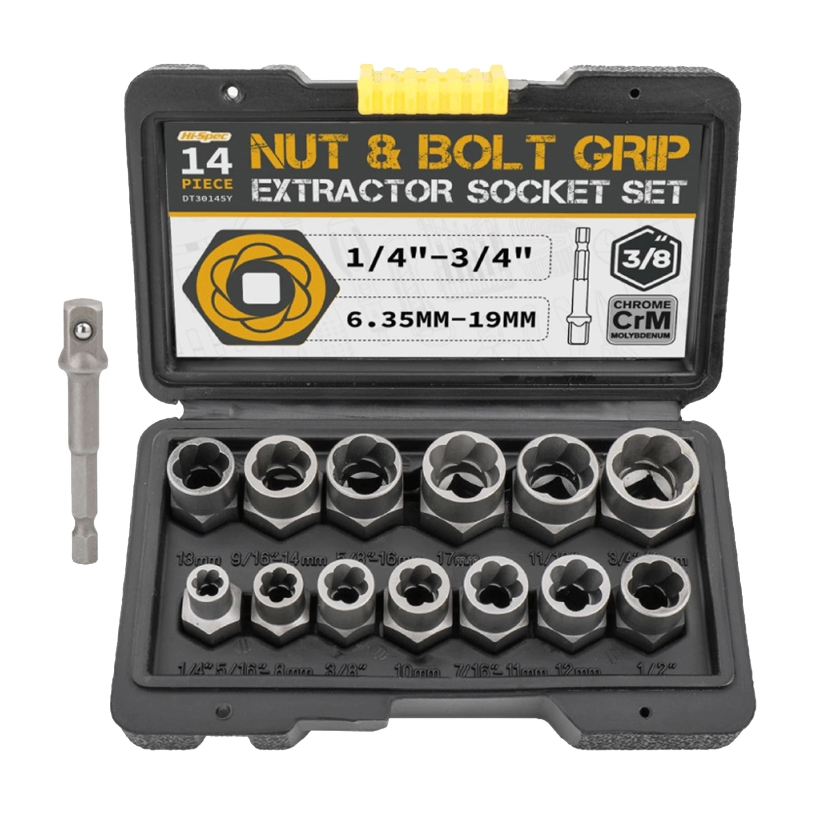 14pcs-impact-bolt-nut-remover-kit-socket-tool-set-hand-tools-635mm-19mm-portable-removal-socket-tool-cr-mo-steel-wrench