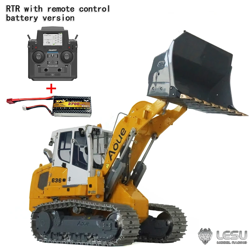

Стандартная версия цельнометаллической инженерной техники LESU 1/14 Aoue-LR636, гидравлический гусеничный погрузчик с радиоуправлением