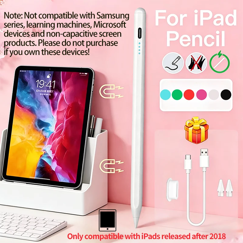 2026 Exclusive Stylus Pen for iPad Released After 2018, Palm Rejection, Tilt Pressure Sensitivity, Smooth Writing & Drawing