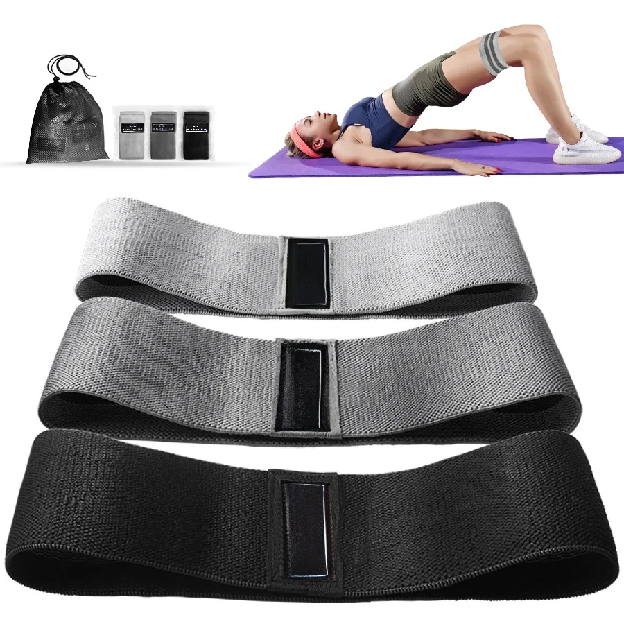 Stofweerstand Heup Booty Bands Glute Dij Elastische trainingsbanden Squat Circle Stretch Fitnessstrips Loops Yoga Gymapparatuur - afbeelding 2