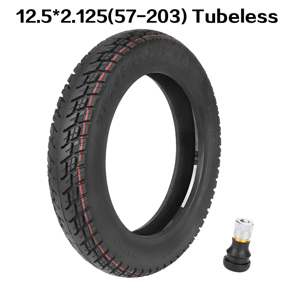 

12-дюймовая самовосстанавливающаяся шина для электрического скутера 12,5*2,125 (57-203) Бескамерная вакуумная шина Внедорожные взрывозащищенные шины с воздушным клапаном