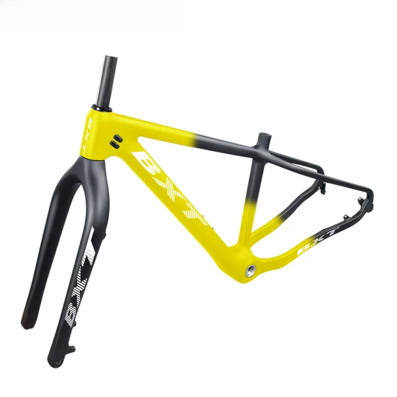 AliExpress BXT New snow carbon fat bike frame Hook rear space 190mm Axle Thru Rear space 197mm 26*4.8 tires snow carbon bike frame+fork