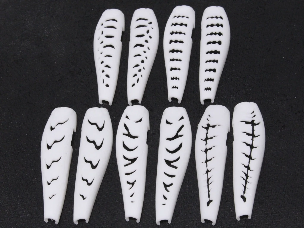 wLure Hard Plastic 3D Stencil for Jerkbait Minnow Fishing Lure Blanks UPM903