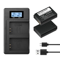 LP-E12 LPE12 LP E12 Camera Battery+LCD USB Charger for Canon EOSM3 M5 M6 R10 R50 R100 M6 Markll EOS RP R8 77D 850D 200DII 750D