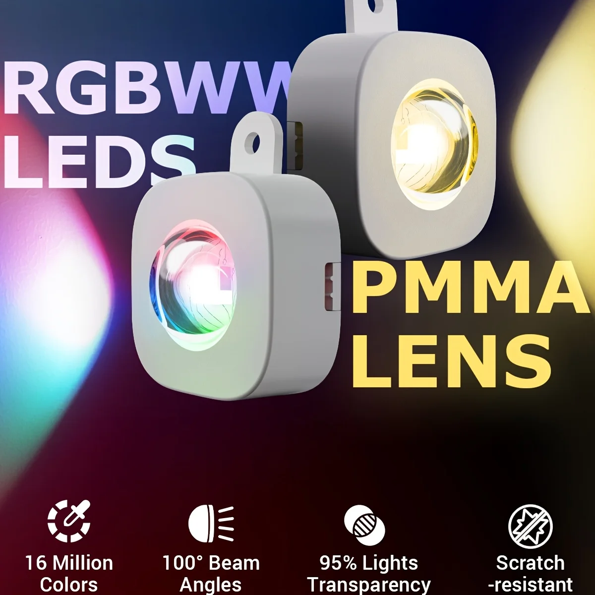 100FT Permanent Outdoor Lights Waterproof, With RGB 72 LED Eaves Lights APP Control DIY Available Smart RGB Eaves Lights Scene