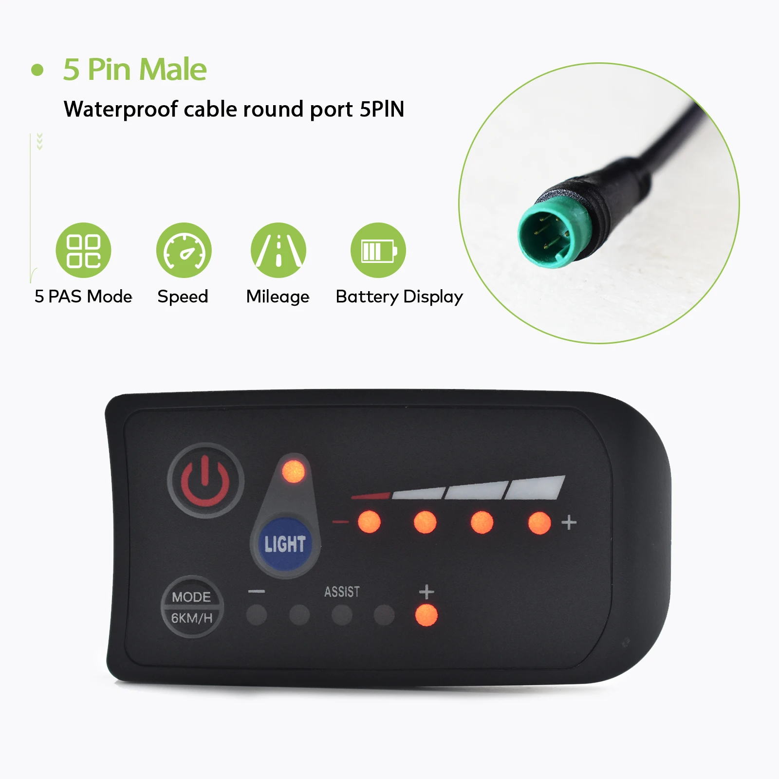S810 36V Elektrische Fietscomputer Mountain E-Bike Bedrade Fiets Kilometerteller Snelheidsmeter Waterdichte Stopwatch Fietsaccessoires