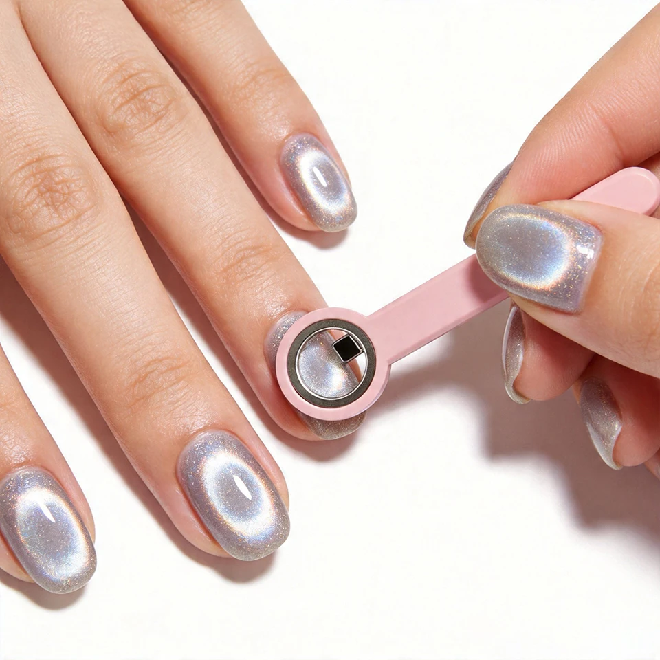Imán de Ojo de Gato Circular, Herramienta Magnética con Efecto Halo para Gel UV, Manicura 4