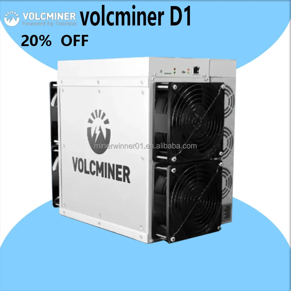 Miner Winner VOLCMINER D1 15Gh/s 16.2Gh/s 18Gh/s 3750W Litecoin Dogecoin Bells Miner