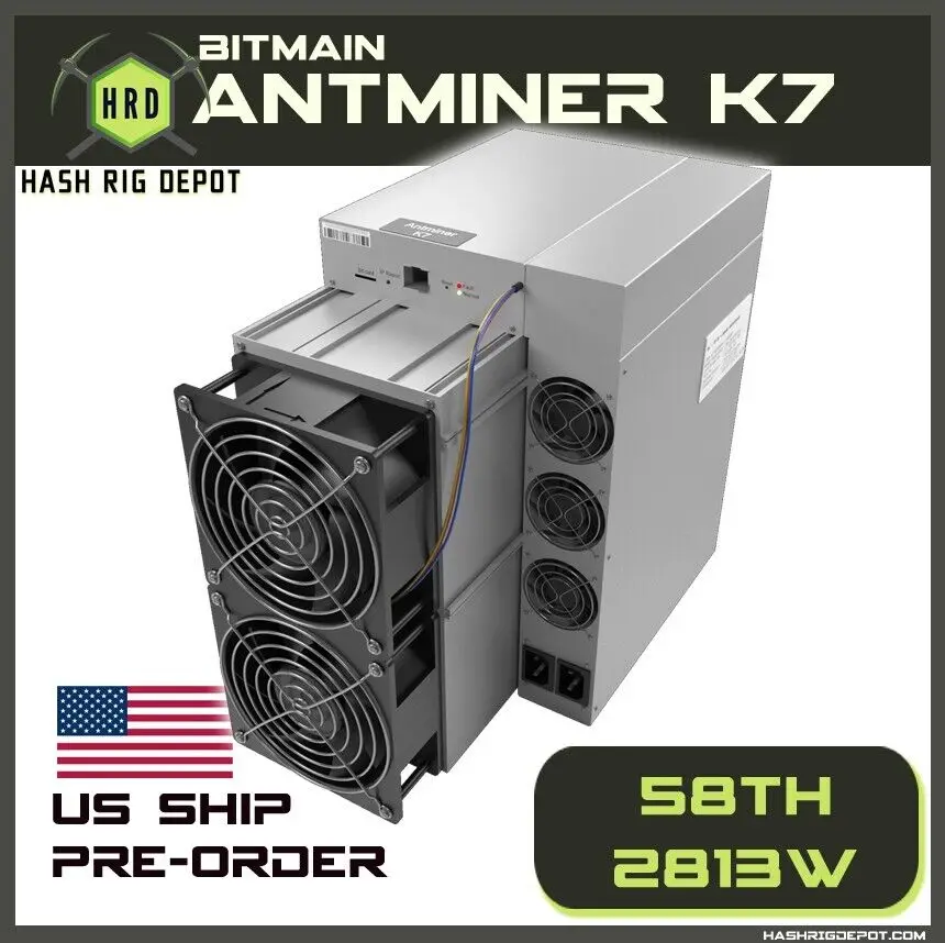 Discount promo offer Bitmain Antminer K7 63.5Th 3080W CKB