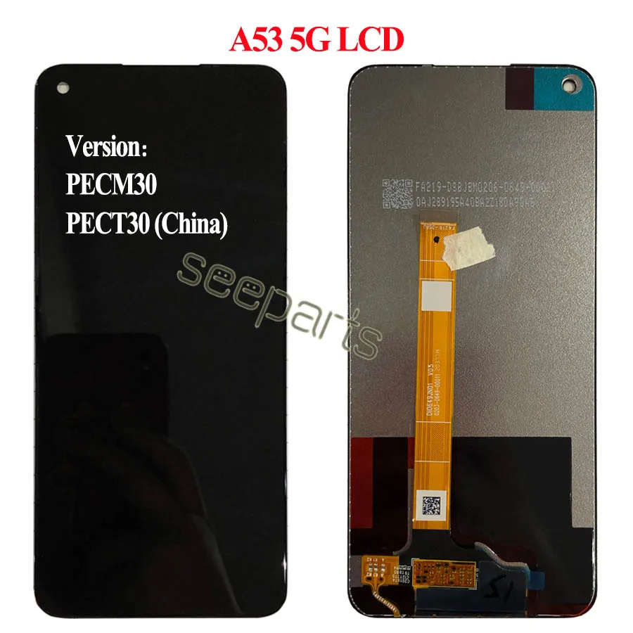 Tested Working For OPPO A53 2020 4G CPH2127 CPH2131 LCD Display Touch Screen Digitizer Assembly A53 5G PECM30 Repair Screen