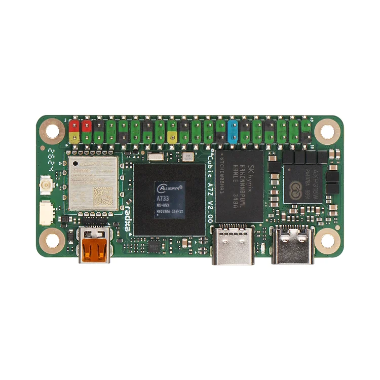 Radxa Cubie A7Z, Allwinner SoC with Octa-Core CPU, Dual-Screen Display, and RISC-V Coprocessor, Single Board Computer