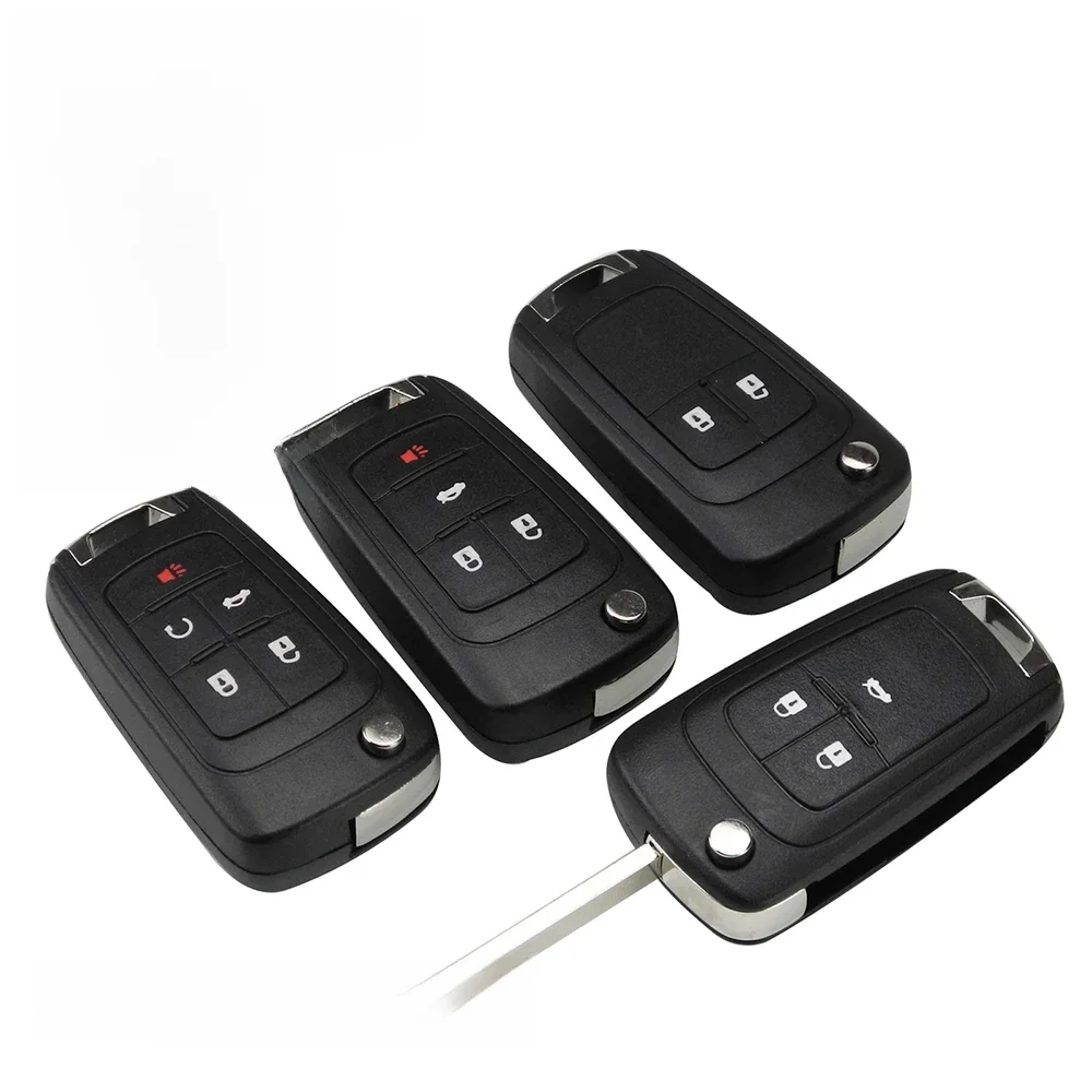 Jingyuqin 10 Pcs 2/3/4/5 Btn Sleutel Shell Voor Vauxhall Opel Insignia Astra J Zafira C Mokka auto Controle Fob Case Behuizing HU100 Blade - afbeelding 2
