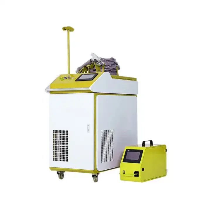 small mini 1000W 1500W 2000W handheld fiber laser stainless steel iron aluminum metal welding cleaning cutting machine