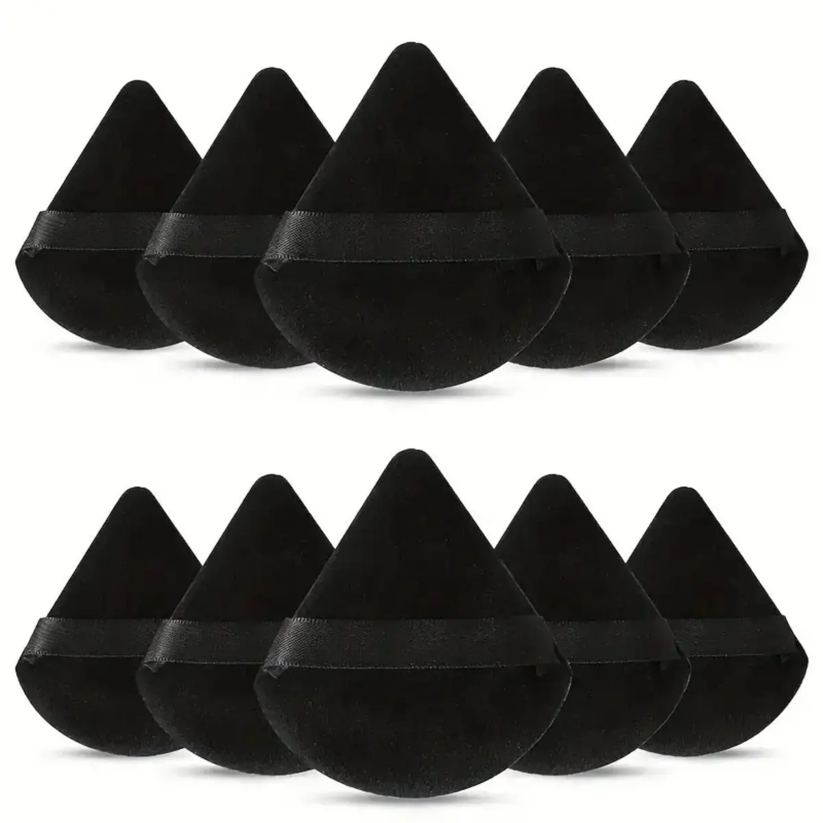 10/20PCS Triangle Makeup Sponge -Luxurious Velour,Ultra-Soft & Washable -Wet or Dry, Perfect for Loose Powder, Foundation & Body