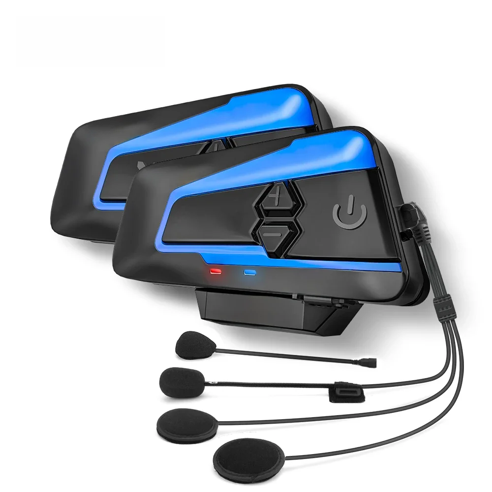 Lexin B4FM-X Bluetooth5.0 Motorhelm Intercom Headsets Type-C,10 Rijders Draadloze Communicatie Muziek Delen Moto - afbeelding 2