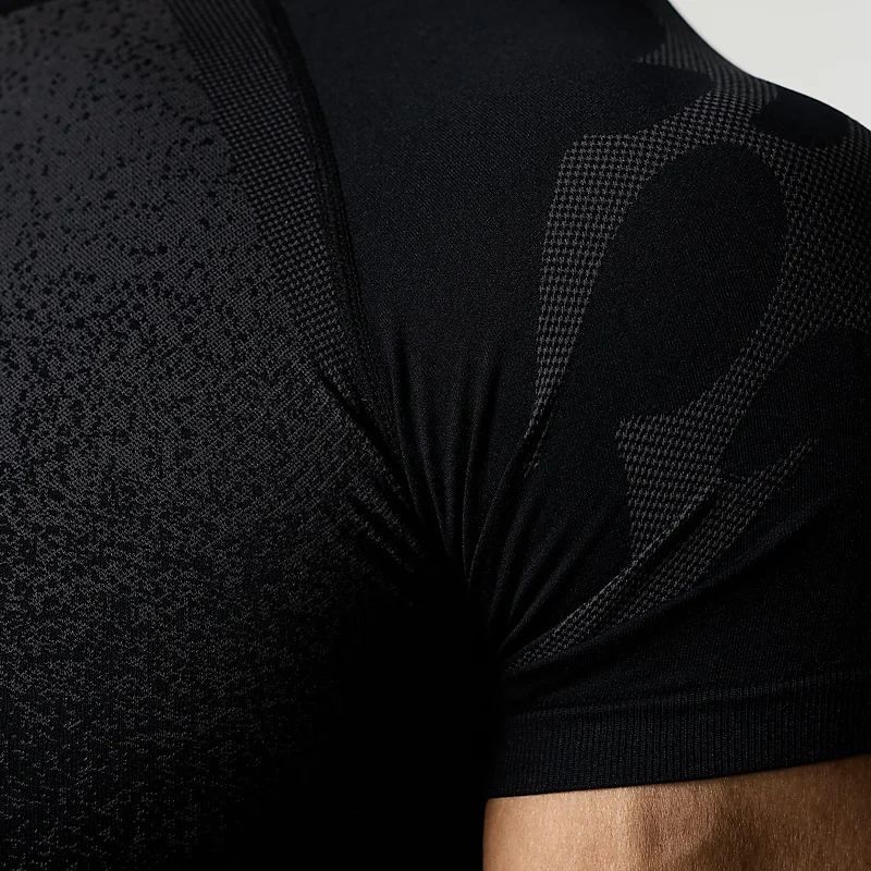 Herren Flammen-Farbverlauf Kompressions-Gym-T-Shirt Schnelltrocknend Atmungsaktiv Hochelastisch Slim Fit Athletisches Lauf- und Trainings-Sportshirt – Detail 17