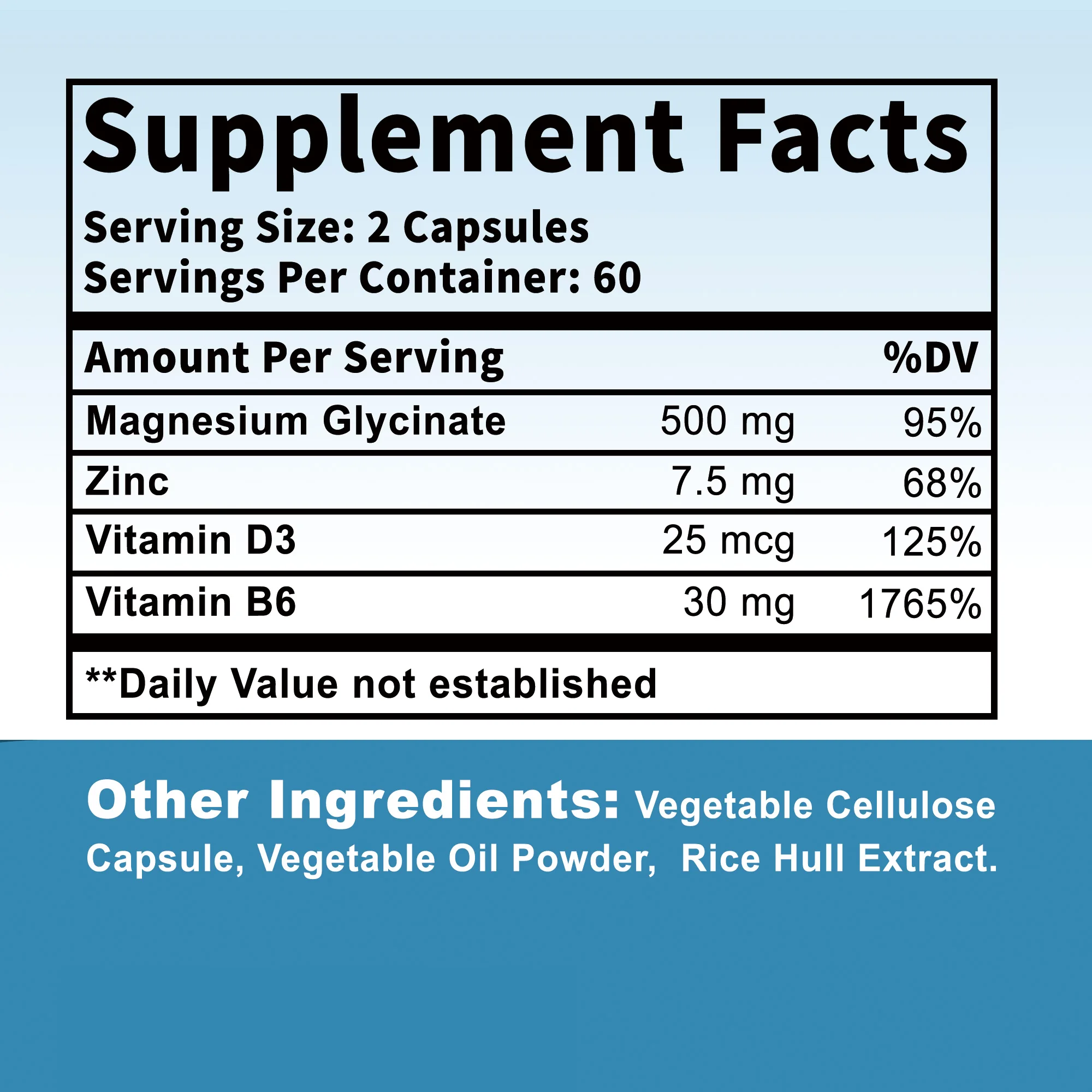 مكمل غليسينات المغنيسيوم والزنك ، دعم نظام المناعة ، المفاصل العضلية وصحة العظام ، كبسولات #2