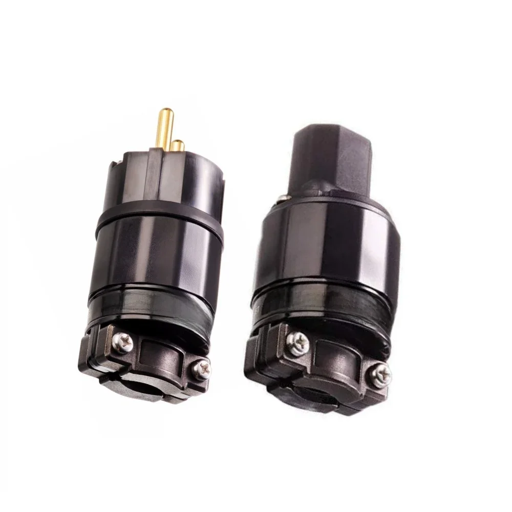 Wtyczka zasilająca FURUTECH FI-E11(G) /FI-11-N1(G) z pozłacanymi 24-karatowym złotem końcówkami Schuko-Stecker IEC 15A/125V 16A/250V — zdjęcie produktu 7