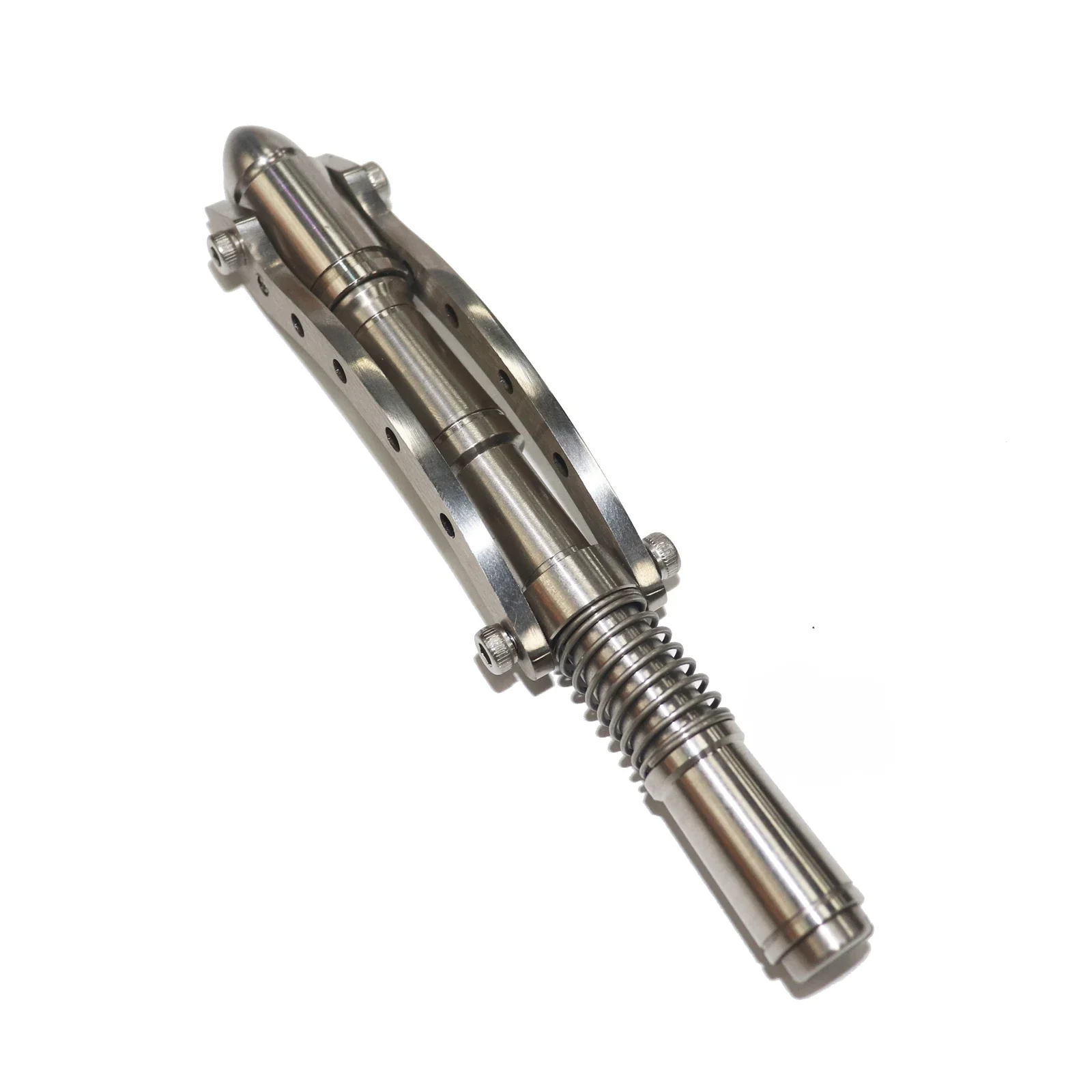 Im Freien taktische Edelstahl mechanischen Stahl Stift Steampunk Kugelschreiber Glas brecher Metall
