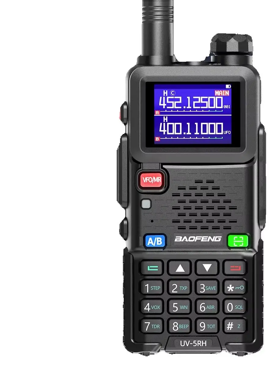 Radiotelefon Baofeng UV 5RH z odbiorem pasma lotniczego, bezprzewodowym kopiowaniem częstotliwości, wielopasmowy, VOX, FM, z portem Type-C, przenośny, dalekiego zasięgu, dwukierunkowy radiotelefon — 2