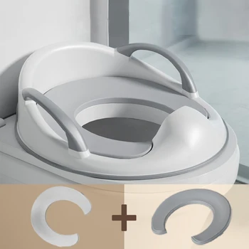 변기 미끄럼 방지 패드 장착 배변 훈련 시트, 스플래시 가드 장착 아기 변기 트레이너, 설치 없음 