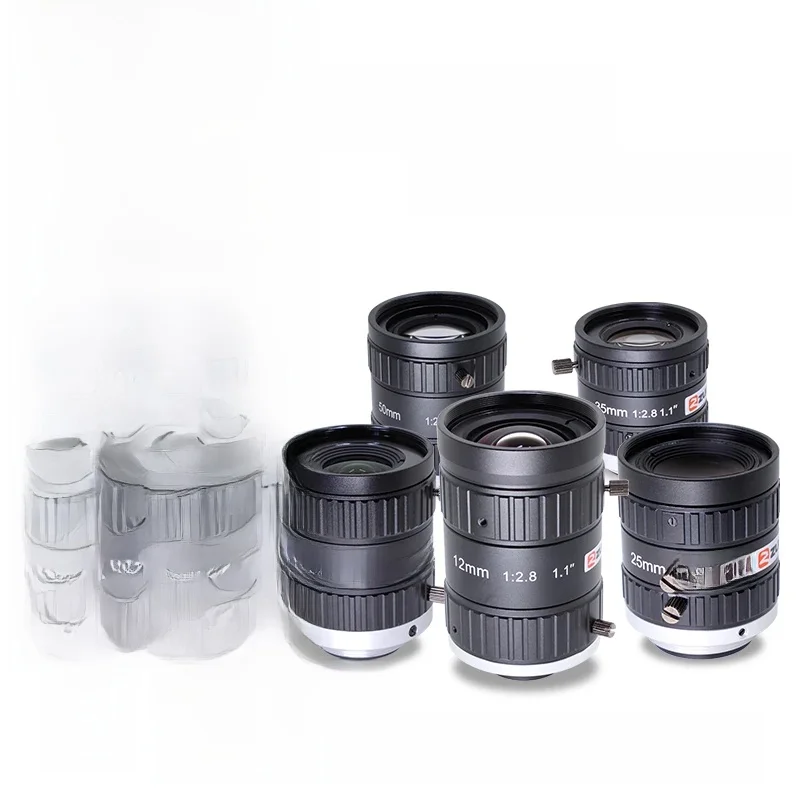 ZLKC 20MP 1.1 Cal FA 12mm 16mm 25mm 35mm 50mm stała ogniskowa C mocowanie obiektywu kamera maszyna wizja ręczna niewielkie zniekształcenia tęczówki — zdjęcie 2