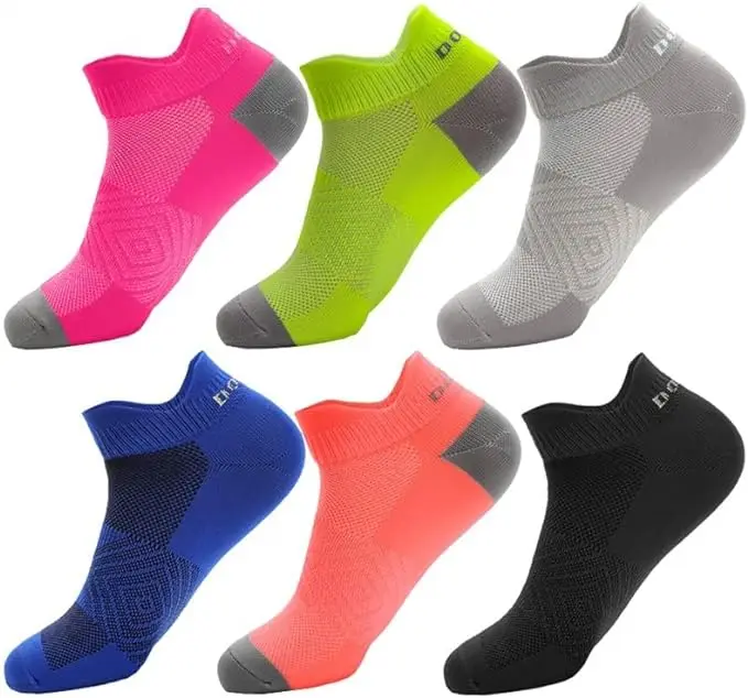 Quick-Drying Breathable Sports Socks Non-Slip Ankle Socks for Running Walking and Football