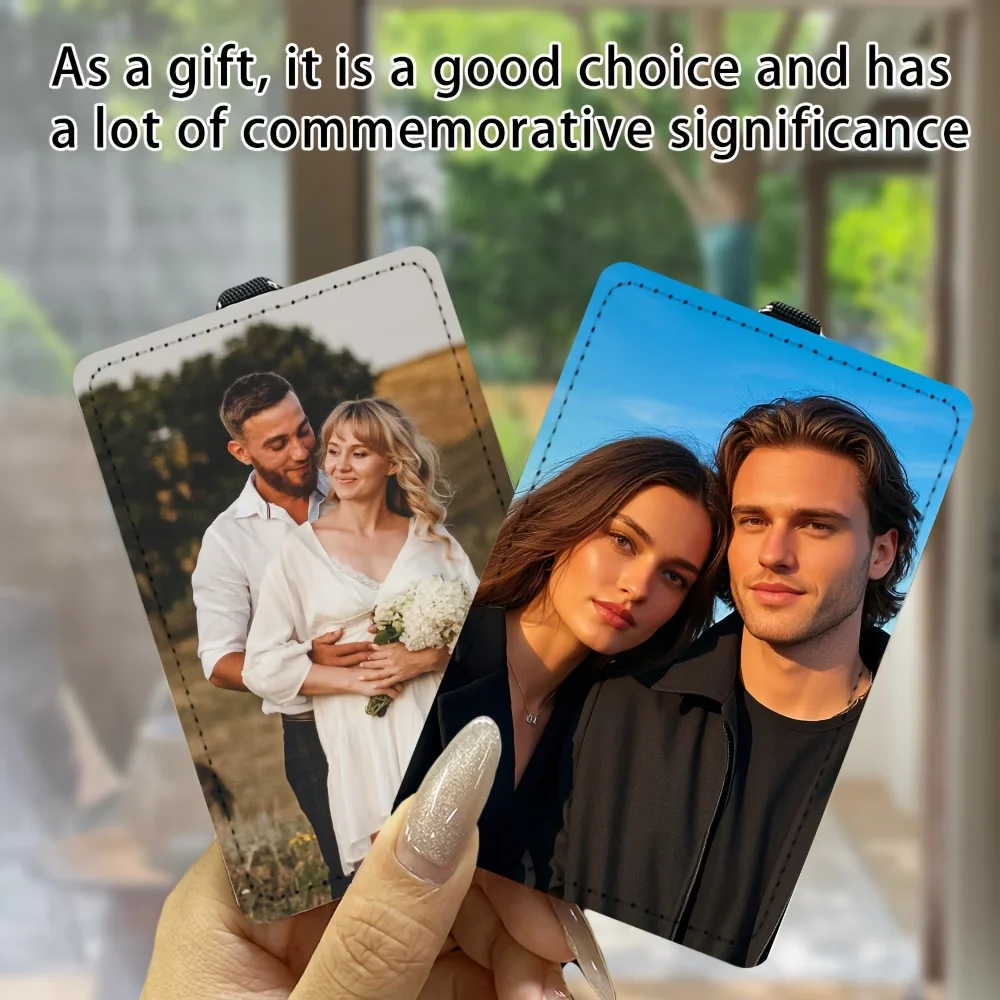 Custom Photo Card Holder  Luggage Tags Photo Card Bag, Credit Card Wallet  Unique Design, Portable  Personalized Gift