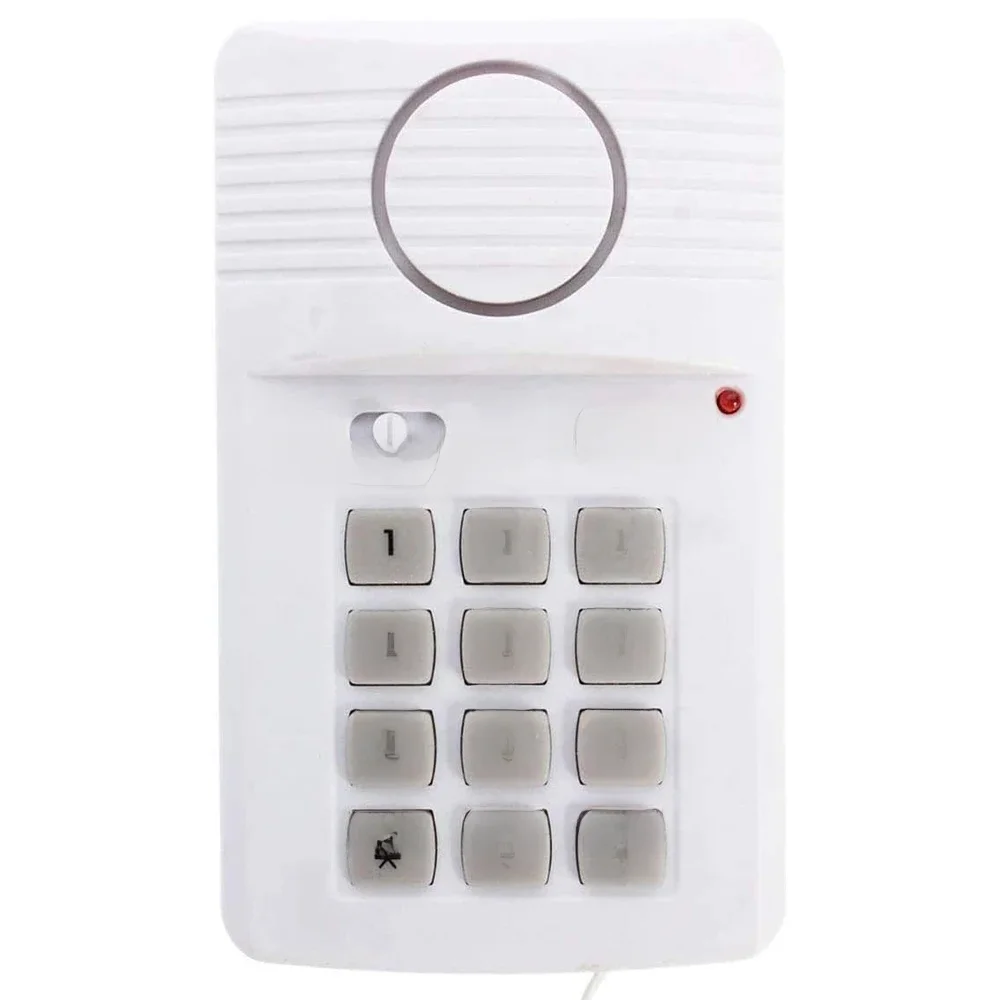Loud Wireless Door Alarm Security Pin Panic Keypad for Home Office Garage Shed