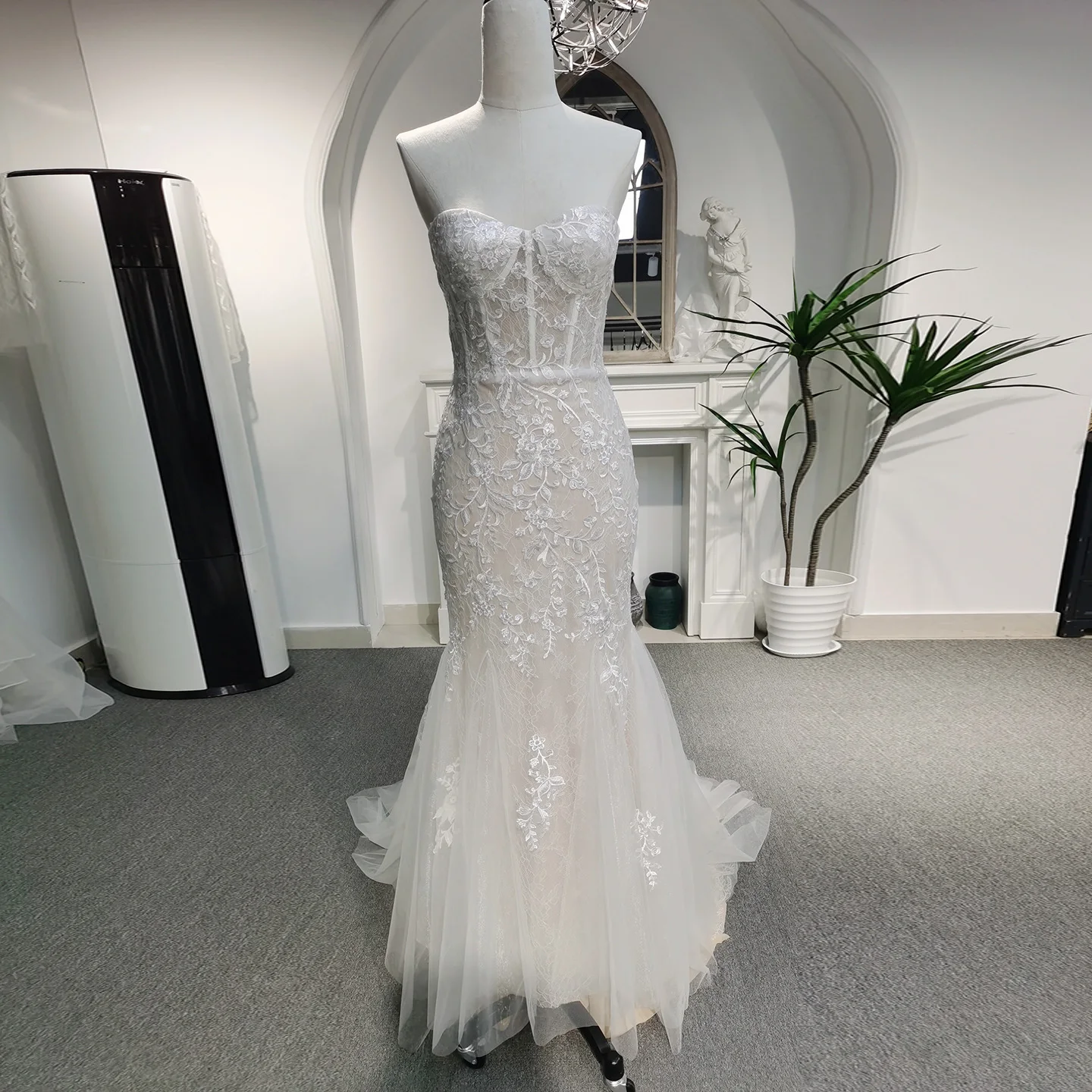 

Шарон Саид Романтические настоящие фотографии Тюлевое свадебное платье русалки 2025 Элегантный корсет в форме сердца Платье невесты принцессы AM023 по индивидуальному заказу