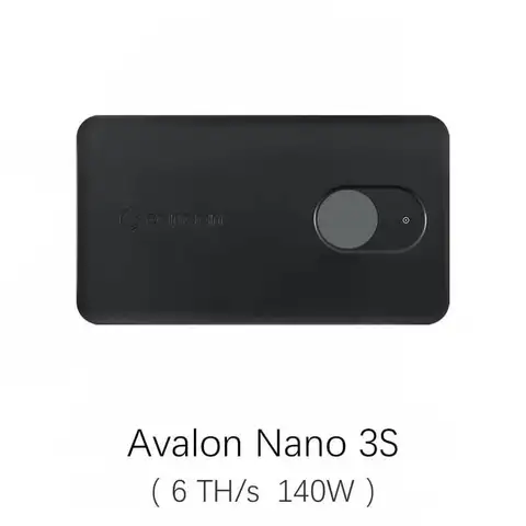 Jingle Mining Avalon Nano 3S 브랜드 신제품 글로벌 프리미어 6TH/S 140W 1PC 검정 또는 흰색 빠른 배송 재고 있음